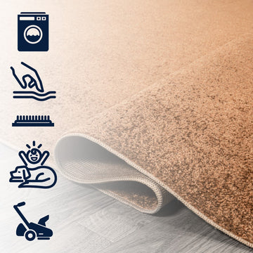 Twyla Classic Solid Low-Pile Machine-Washable Area Rug